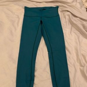 Lululemon Wunder Under III, Deep Green, size 4